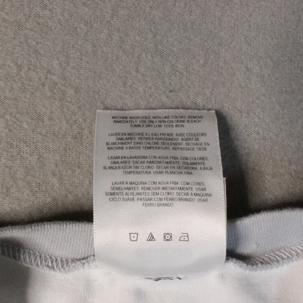 Adidas Men's Long Sleeve V-Neck Activewear Top White/Gray Size Large